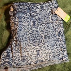 Women Pattern Blue Denim